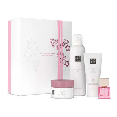 Rituals Sakura Medium Giftset 2025 440 ml Body Cream 100ml/Body Scrub 125g/Foaming Shower Gel  200ml/Travel - Rêve de Hanami 15m