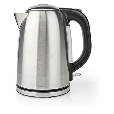 Nedis KAWK350EAL, 1,7 L, 2200 W, Sort, Sølv, Rustfrit stål, Vandmåler, Filtrering