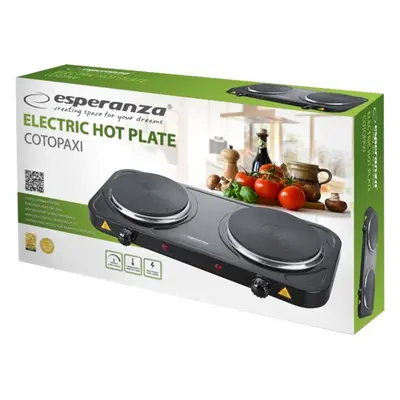 Esperanza COTOPAXI - El-varmeplade - 2 kW - sort