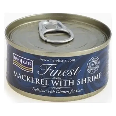 Fish4Dogs Fish4Cats Finest makrel med rejer 70 g