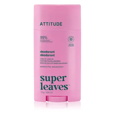Attitude Super Leaves Natural Deodorant Deodorant Coconut and Wild Berries 75 g