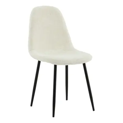 Polar Spisestol  - Hvid med sorte ben