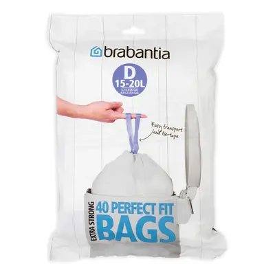 Brabantia PerfectFit affaldsposer D (40 stk poser pr. pakke) 15-20 L