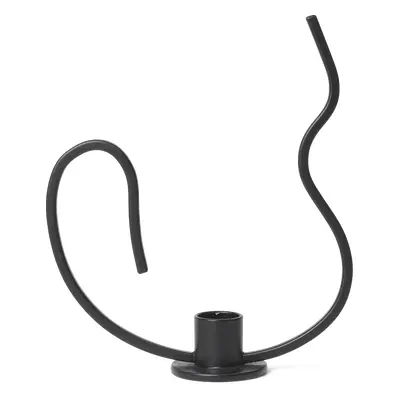 Ferm Living Valse lysestage low Black