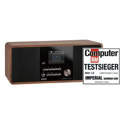 Imperial - DABMAN i200 Multifunktionel stereoradio DAB+/FM/internet i trælook - 22-230-00