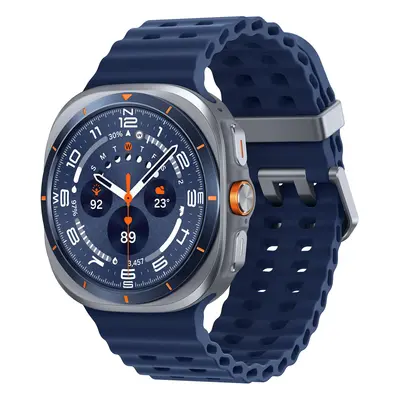 Samsung® | Galaxy Watch Ultra (2025) - Titanium Blue (Navy Blue strap)