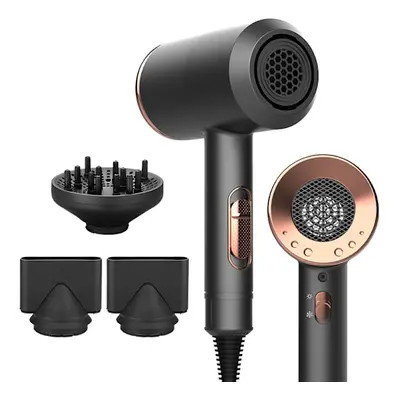 Hårtørrer med diffuser og koncentrator 5 hastigheder Black