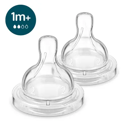 Philips Avent Anti-colic SCY762/02 suttehoved anti-kolik 1 m+ Slow Flow 2 stk.