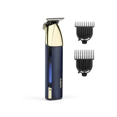 Sladdlös skäggtrimmer - BABYLISS - T992E Super-X Metal - 5 timmars batteritid - Guld- och marinblå utgåva