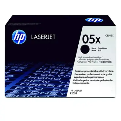 HP 05X - Højtydende - sort - original - LaserJet - tonerpatron (CE505X) - for LaserJet P2055, P2055d, P2055dn, P2055x