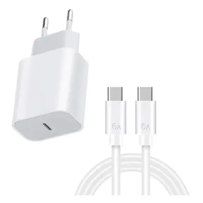 USB-C Hurtigoplader 20W + 2M Kabel – iPhone 15/16 & Android