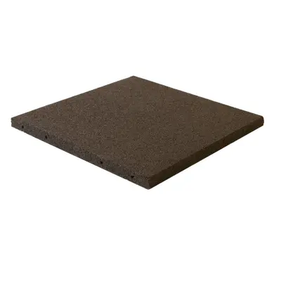 Gummiflise 50x50x3 cm sort NORDIC PLAY Active 30 m2 - 120 stk. (810-176)