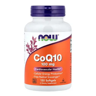 NOW Foods, CoQ10, 100 mg, 150 bløde kapsler