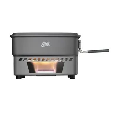 ESBIT Solid fuel cookset, Pot, Aluminium, 1,1 L, Aluminium, Sort, Aluminium, Sort, 390 g