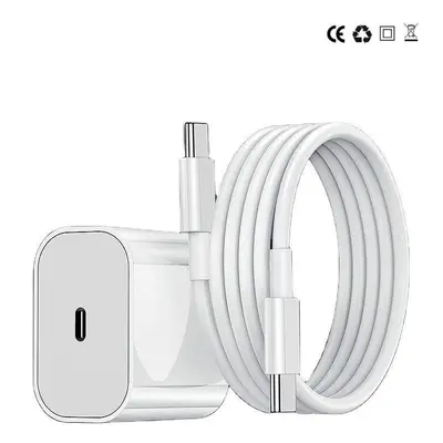 Laddare för iPhone 15 / iPhone 16 / iPhone 17 + 2M kabel Snabbladdare USB-C till USB-C