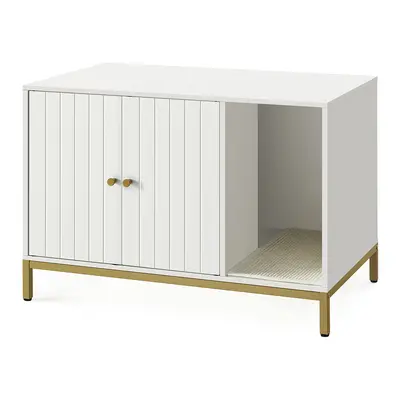 Kattegrus skab, 80x50x55 cm, hvid