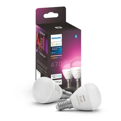 Philips Hue Krone E14 pærer - 2-pak