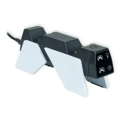 NACON Dual Charger V4, PlayStation 5, Opladerstativ, Sort, Hvid, USB, Ledningsført, Sony
