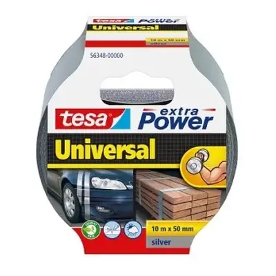 tesa® EXTRA POWER stoftape universal 10m x 50mm sølv