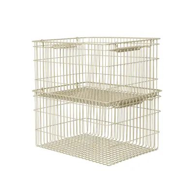 Ferm Living Cala stabelbar kurv 2-pak Cashmere
