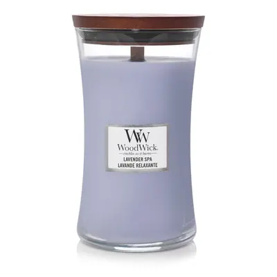 Woodwick Lavender Spa duftlys Trævæge 609.5 g