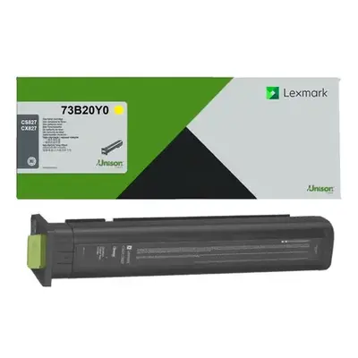 Lexmark - Gul - original - tonerpatron - for Lexmark CS827de, CX827de