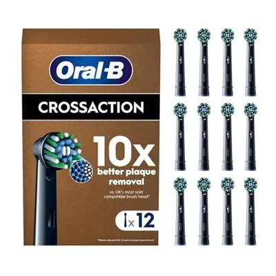 Oral-B Pro Cross Action Sort, 12 stk. Ekstra tandbørstehoveder
