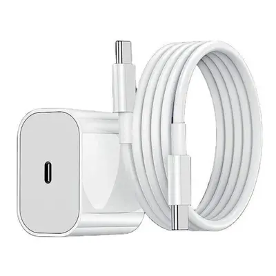 Hurtigoplader til iPhone 17/16/15 & flere USB-C-enheder USB-C til USB-C-kabel