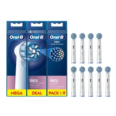 Oral-B Pro Sensitive Clean, 9 stk, Hvid, Ekstra blød, 49,05 g, 180 mm, 18 mm