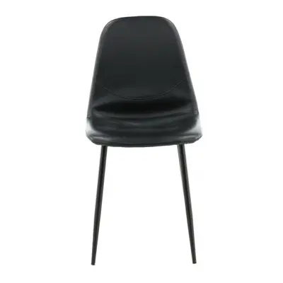 Polar Spisebordsstol  - Sort Pu læder