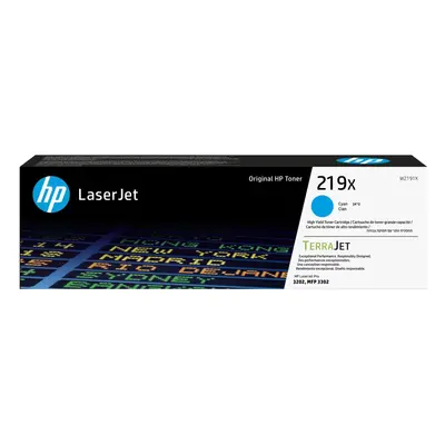 HP 219X - Højtydende - cyan - original - LaserJet - tonerpatron (W2191X) - for Color LaserJet Pro MFP 3302fdn