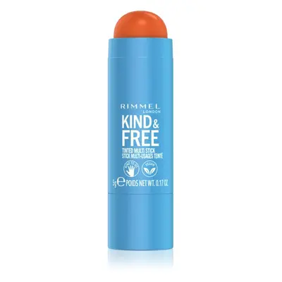 Rimmel Kind & Free multifunktionel makeup til øjne, læber og ansigt Skygge 004 Tangerine Dream 5 g