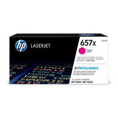 HP 657X - Højtydende - magenta - original - LaserJet - tonerpatron (CF473X) - for Color LaserJet Enterprise MFP M681  LaserJet E