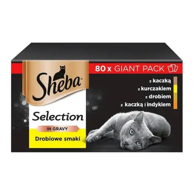 SHEBA Delicacy Fjerkræ i gelé - vådt kattefoder - 80x 85 g