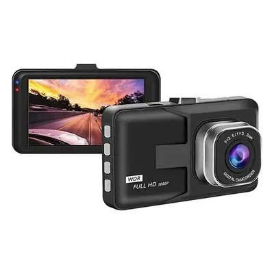 Dashcam Full HD 1080p med 3" skærm, 120° vidvinkel, loopoptagelse, nattesyn, mikrofon - Bil sikkerhedskamera