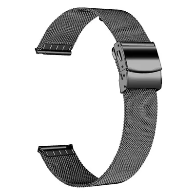 Armbånd Rustfrit stål Garmin Venu 3S / Forerunner 265s 18 mm Black