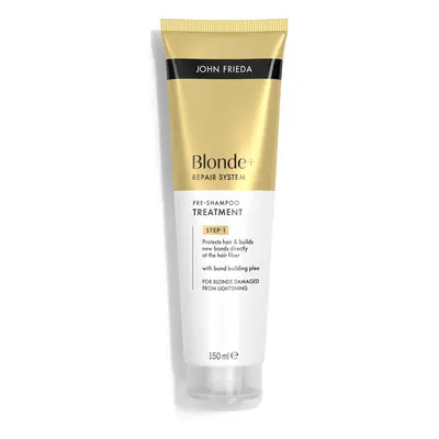 John Frieda Blonde+ Repair System Pre-shampoo Treatment Nærende før-shampoo behandling Til forstærkning af hår 150 ml