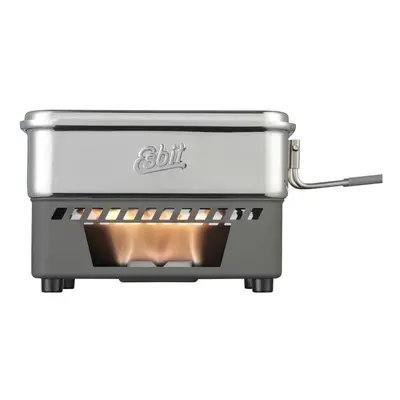 ESBIT CS1100ST, Sæt, Aluminium, Rustfrit stål, 1,1 L, Sort, Sølv, Grå, Sølv, Silikone, Rustfrit stål