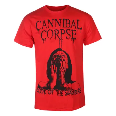 t-shirt til mænd Cannibal Corpse - (Code Of Slashers) - Red - KINGS ROAD