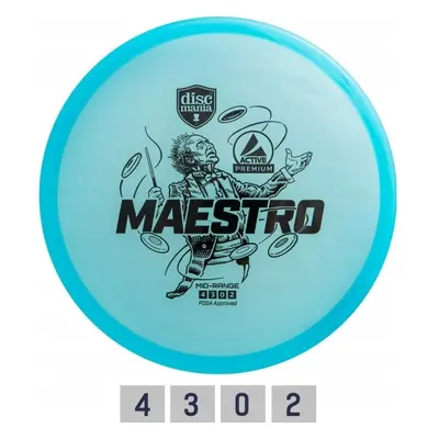 Discmania Discgolf DISCMANIA Midrange Driver MAESTRO Active Premium Blue 4/3/0/2