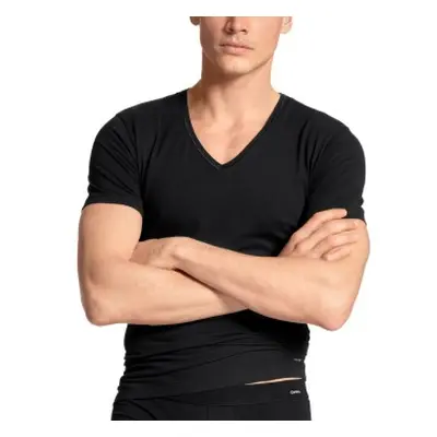 Calida Cotton Code V-Shirt Sort bomuld Herre