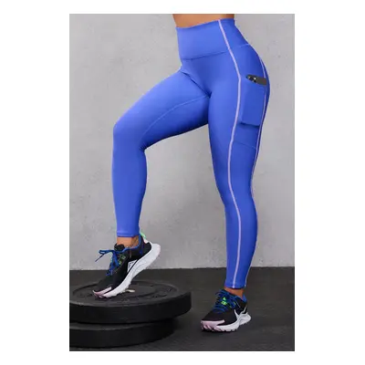 Cold Weather High-Waisted Pocket Legging Womens Blue / | Fabletics