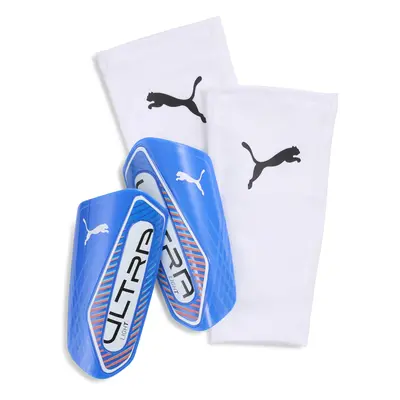 PUMA ULTRA Light Football Sleeve Shinguards, Accessories, Ultra Blue/White/Glowing Red, XL