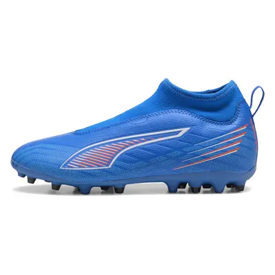 PUMA ULTRA 6 MATCH+ MG Laceless Football Boots Youth, Shoes, Ultra Blue/White/Glowing Red, 37.5