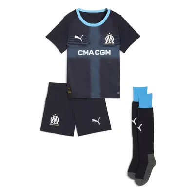 PUMA Olympique de Marseille 25/26 Away Minikit Kids, Clothing, Navy/Luminous Blue, 5-6Y