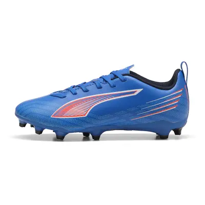 PUMA ULTRA 6 PLAY FG/AG Football Boots Youth, Shoes, Ultra Blue/White/Glowing Red, 35.5